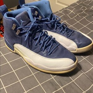 Nike Navy Blue Air Jordan 12 Sneakers
